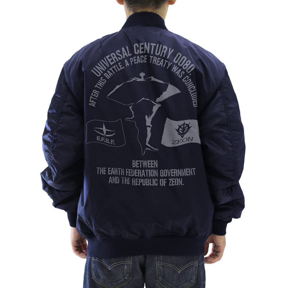 COSPA Mobile Suit Gundam A Baoa Qu MA-1 Jacket Navy XL Size