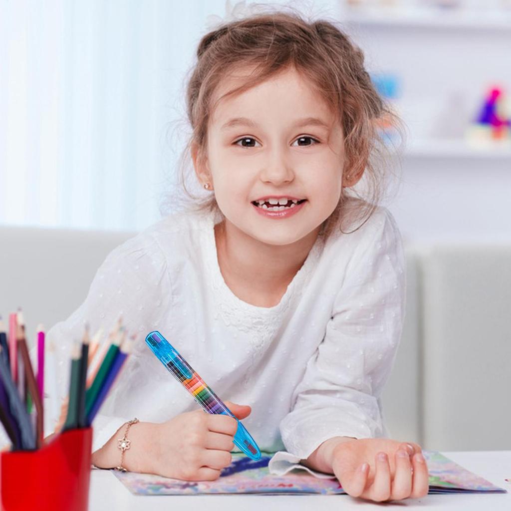 20Color Painting Crayons Portable Drawing Tools Perfect for School Art Drawing Creative Projects Rainbow Pens Children DIY Color