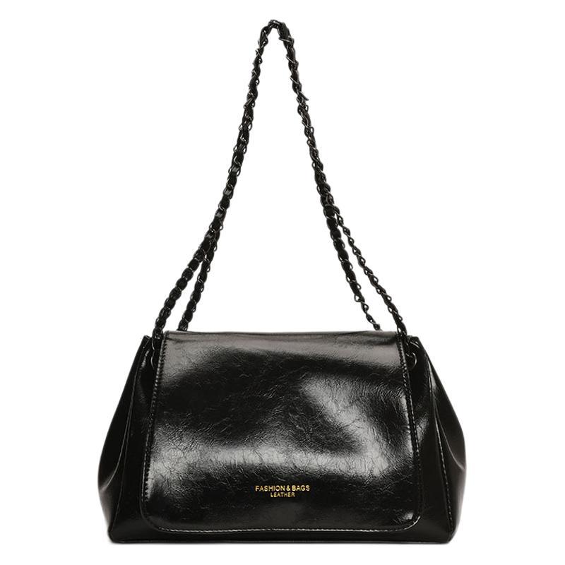 Premium chain versatile tote bag women's 2025 new trendy light luxury large capacity casual commuting shoulder armpit bag