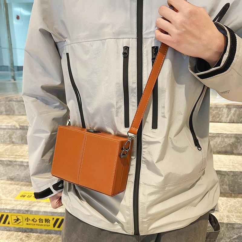 Shoulder Bag Men'S And Women'S Bags Fashion Trendy Brand Small Bags Hard Shell Bags Niche High-End Men'S Messenger Bags