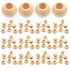 Wooden Beads with Large Through Holes, 100 pcs for DIY Bracelet, Necklace, Keychain, and Clothing Decoration Projects