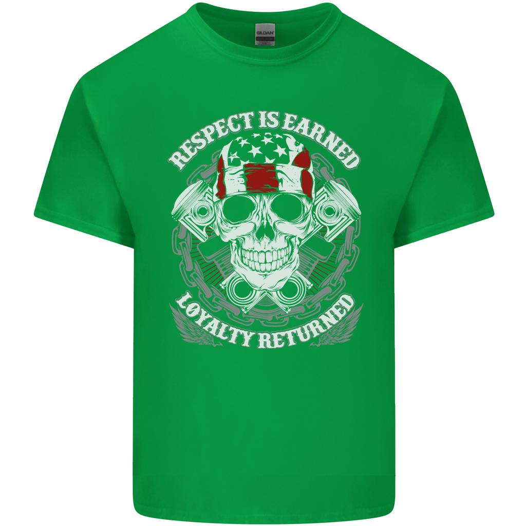 Respect Earned Motorbike Motorcycle Biker Unisexs Light Cotton TShirt