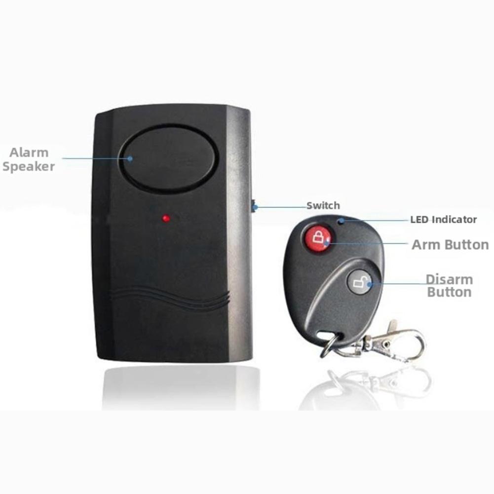 Remote Control Alarm System for Motorcycles and Multi Metal Object Security with Vibration Sensor and Waterproof Design