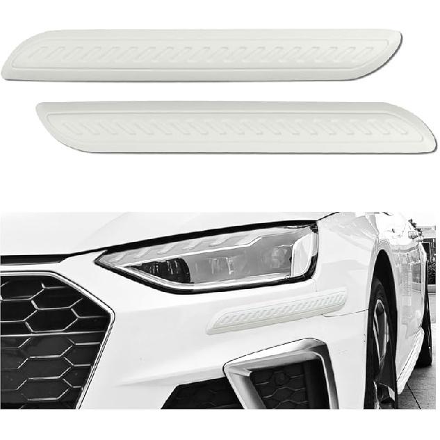 2PCS Rubber Car Bumper Guard,Anti-Collision Anti-Scratch Car Rear Bumper Protector Strip,Universal Car Bumper Protector Guard Car Exterior