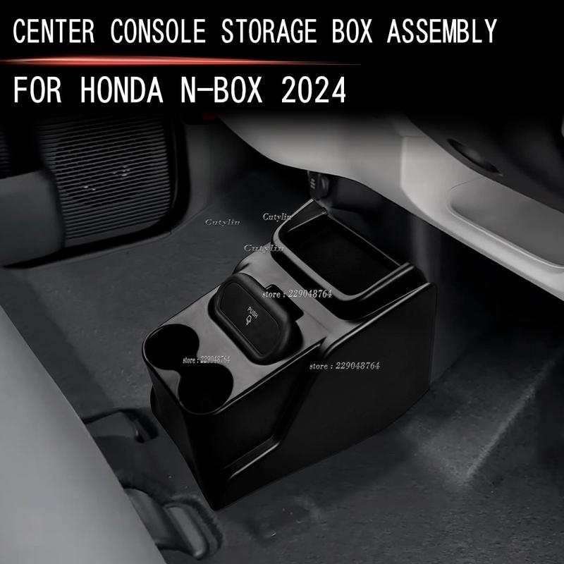 RHD For Honda N-BOX 2024 2025 ABS Plastic Center Control Storage Container Box Cover Holder Car Accessories Cutylin