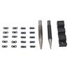 Portable Chainsaw Breaker Kit Chain Anvil and Punch Tool 10 Link Repair Preset Straps Compatible with 1 4 3 8 Inch 325