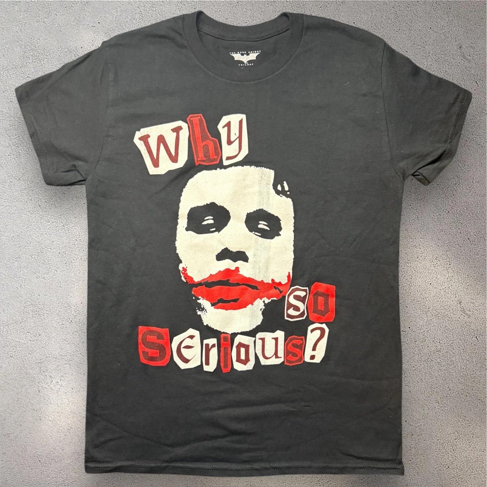 The Dark Knight Joker Why So Serious T- Shirt Unisex Small M