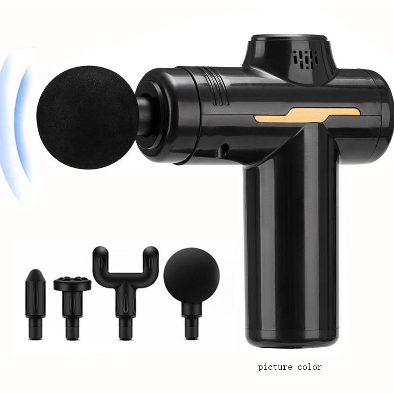 

Профессиональный электрический пистолет для фасции, массажер для расслабления мышц, немой мини-пистолет для фасции, захват для шеи чёрный