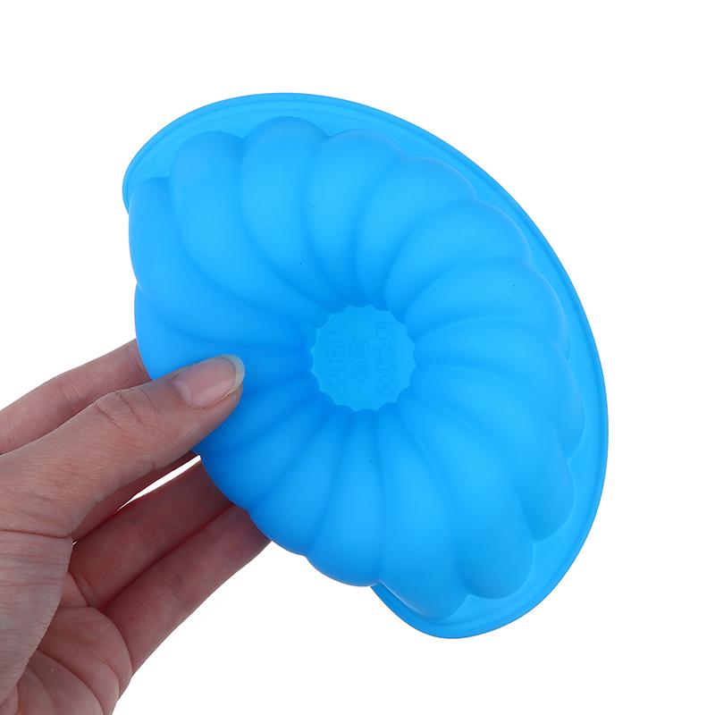 Moule à Gâteau en Silicone Motif Spirale Mini Moule à Gâteau Moules à Gelée Pudding Plateau de Cuisson Fabriquant Outils de Cuisson Gâteau Bricolage