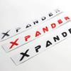 Gzcp7 ABS Car Rear Trunk Letters Emblem Decal Badge for Mitsubishi Xpander Logo Pajero Outlander Eclipse Delica Grandis Decoration