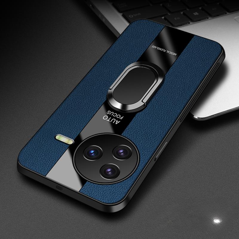 Magnetic Ring Stand Holder Case For Redmi K80 Pro Luxury Leather Shockproof Bumper Phone Cover For Redmi K70 Pro K70 Ultra Redmi K70