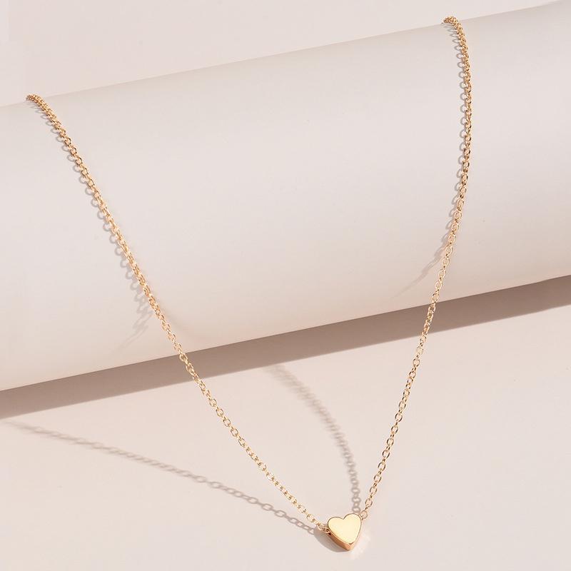 

Necklace Alloy Heart Material Electroplated Fashionable Versatile Women Suitable золотий