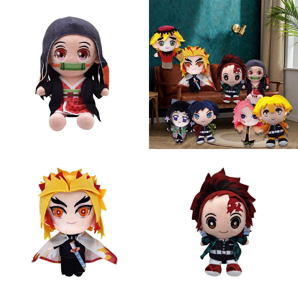 8in Anime Demon Slayer Kimetsu No Yaiba Měkká plyšová panenka Vycpaná dětská hračka Dárek