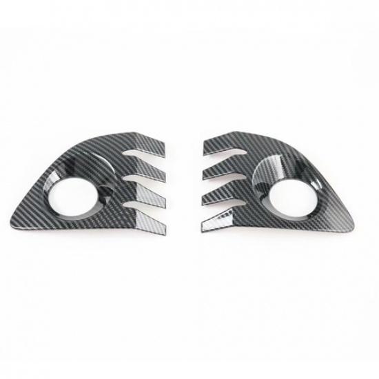 For toyota corolla cross 2019-2021 Carbon fiber Front fog light lamp Cover trim