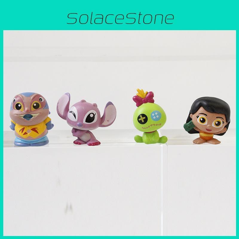 12pcs Stitch Pvc Action Figures Model Toy Decoration Gifts Cartoon Ornament