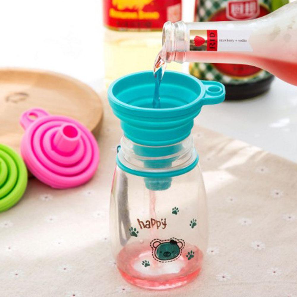 Dispense Stretch Creative Necessities Kitchen Liquid Silicone Folding Funnel Collapsible Oil Leak