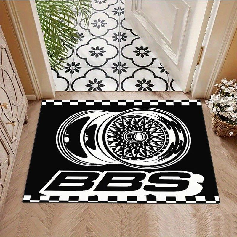 

Vintage Wheel Doormat Checkered Flag Print NonSlip Floor Mat for Entryway Garage Car Lover Home Decor Door Mat Welcome Mat 40x60cm