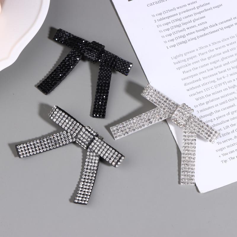 3/6Pcs Shiny Bow Brooch Collar Pin Clothing Accessories For Diy Garment Shoe Bag Jewelry Making Accessories