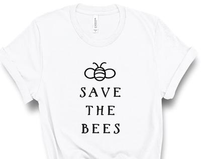 Save the Bees Shirt, Save the Bees, Bees Tee, Bee Shirt, Environment Tshirt, Beekeeper Shirt, Endangered, Bees, Environment