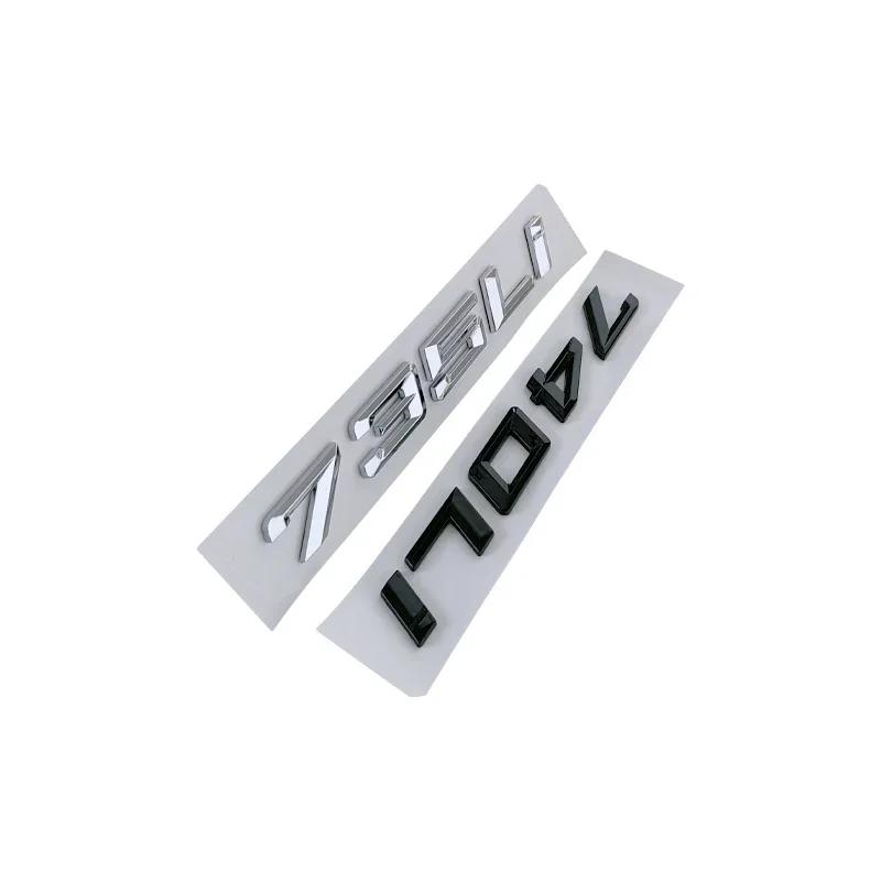 ABS Car Sticker Trunk Emblem Badge Fender Side Decals for BMW 520Li 528Li 530Li 730Li 740Li 750Li Letters Decoration