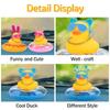 Cycling Accessories Bicycle Bell Duck Rubber Cute Duck Gold Chain Toy Cool Glasses Duck Car Dashboard Decor Motorcycle Riding