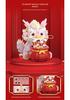 Year of the Dragon Micro-Particle Building Blocks: Auspicious Lion & Dragon Set - Spring Festival Gift