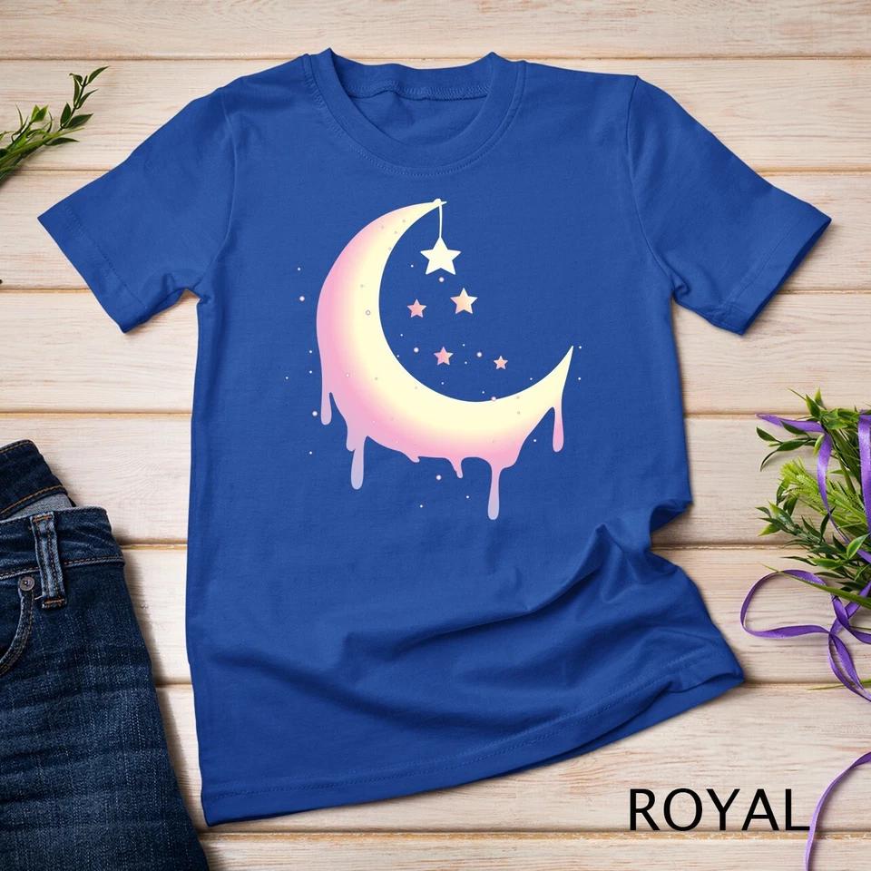 Pastel Moon Goth Vaporwave Unisex T-shirt 9 XL