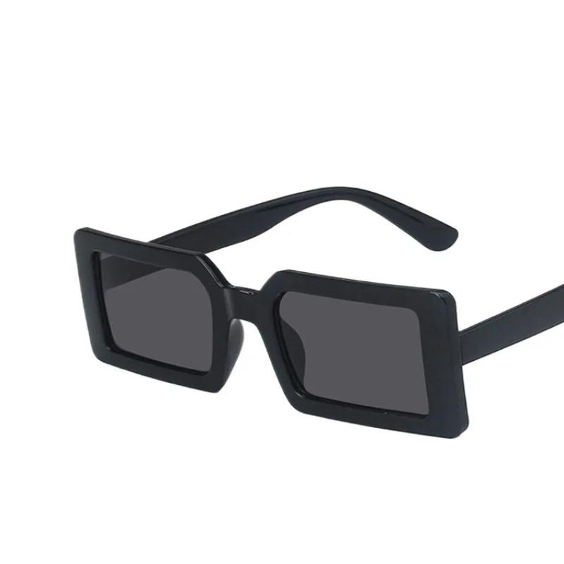 Women Sunscreen Glasses Square Trendy Sunglasses Retro Street Photo Holiday Fluorescent Green Fashion Small Frame Sun Glasses