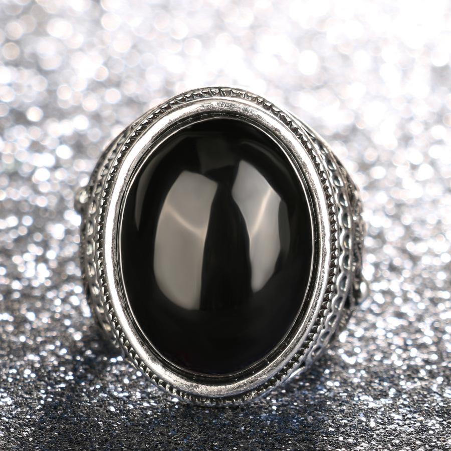 Cheap Vintage Victoria Wieck Wedding Rings Black Peridot Stainless Steel Imitation Agate Zircon  for Women Anel Punk