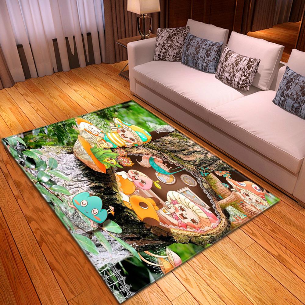 Tree Hole Big Carpet Feather Wind Bedroom Floor Mat Fixed Zhi