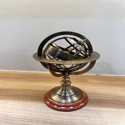 Handmade Brass Armillary Sphere Globe Desk Decor Astronomy Scientific