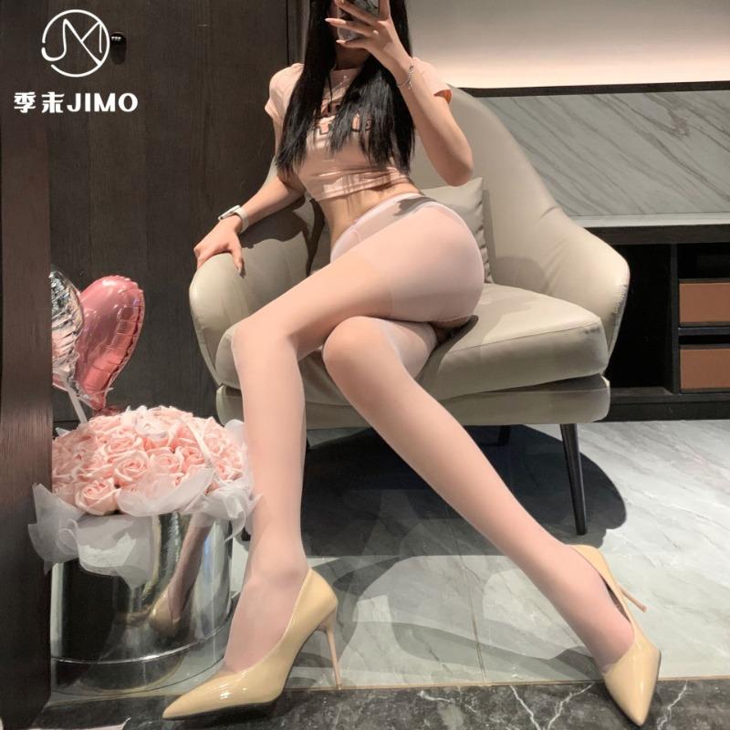 Sex underwear open socks stockings free ultra-thin sexy black silk leg socks sexy two-sided open one-piece socks women