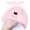36W Smart LED UV Nail Lamp Fast Dry Manicure Polish Dryer Phototherapy Machine