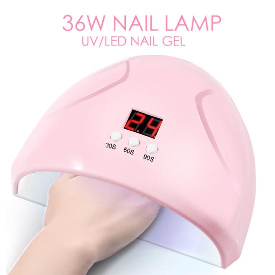 36W Smart LED UV Nail Lamp Fast Dry Manicure Polish Dryer Phototherapy Machine