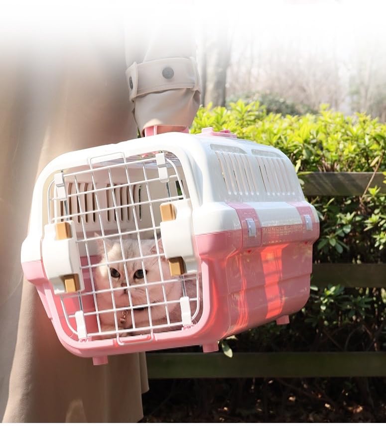 Drive Pet Carrier Crate for Small Dogs 2 Sizes with Skylight Two Door Cat Carrier Dog Carrier Small Animal Carrier Pet Carrier Cage Hard Carrier with