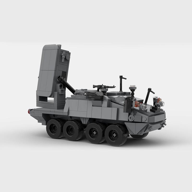 Building Block Compatible 162365 M1256 Microwave Radar Armored Car, Model Ornaments Toy