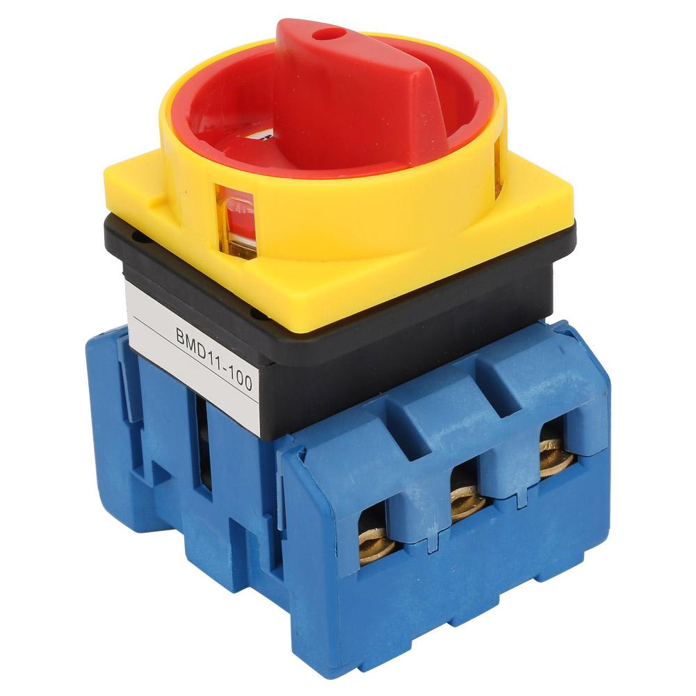80A100A Load Circuit Breaker Switch 3Pole 2Position Rotary Cam On Off Power Switch (100A)