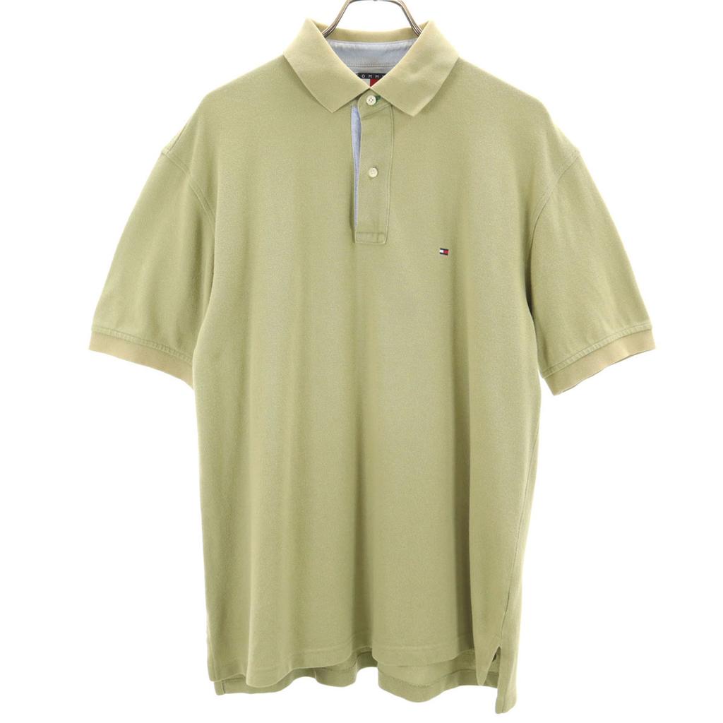 Tommy Hilfiger Short Sleeve Polo Shirt M Olive Men's Used