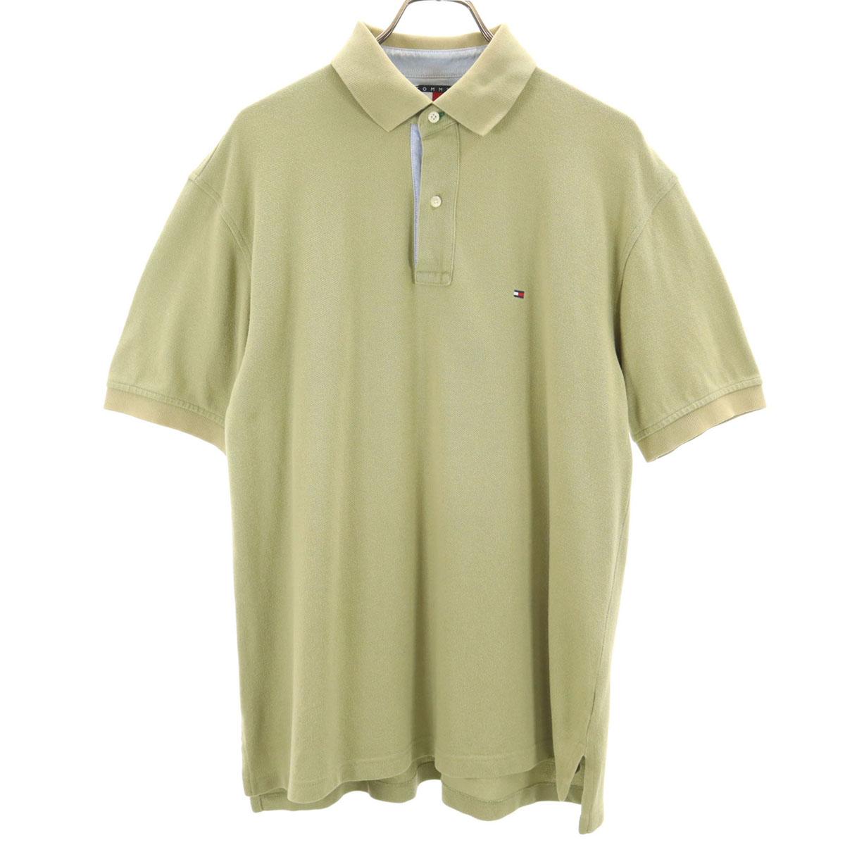 

TOMMY HILFIGER Short sleeve Polo shirt M olive Men s Used