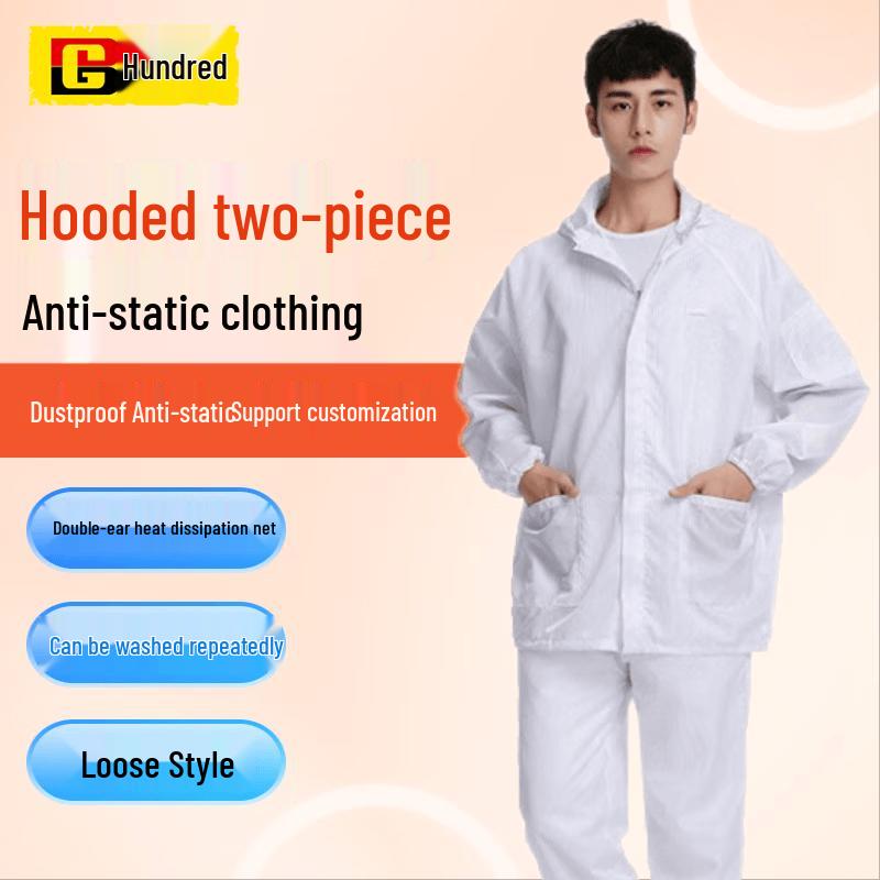 Disposable Anti-Static Cleanroom Protective Suit 3XL