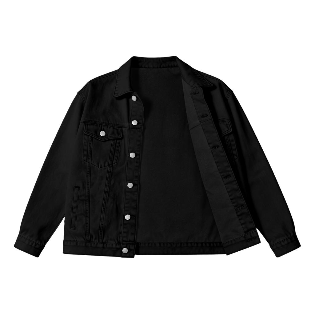 Men's Oversized Denim Jacket Casual Streetwear Outerwear