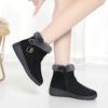 Winter New Fashion Short Suede Round-toe Elevated Flats Casual Side Zipper Comfortable Cold-resistant Warm Women's Boots