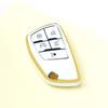 Gold Edge 5 Buttons Car Shell Fob for Chevrolet Suburban Tahoe for GMC Yukon for Buick ENVISION S Plus Avenir Key Case Cover