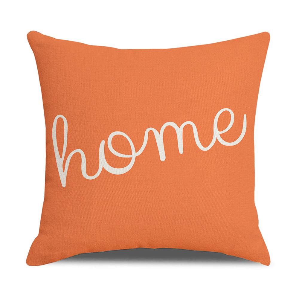 Nordic Simple Pillow Ins Blue Geometric Linen Cotton and Linen Sofa Car Polyester and Linen Pillow Cushion Cover