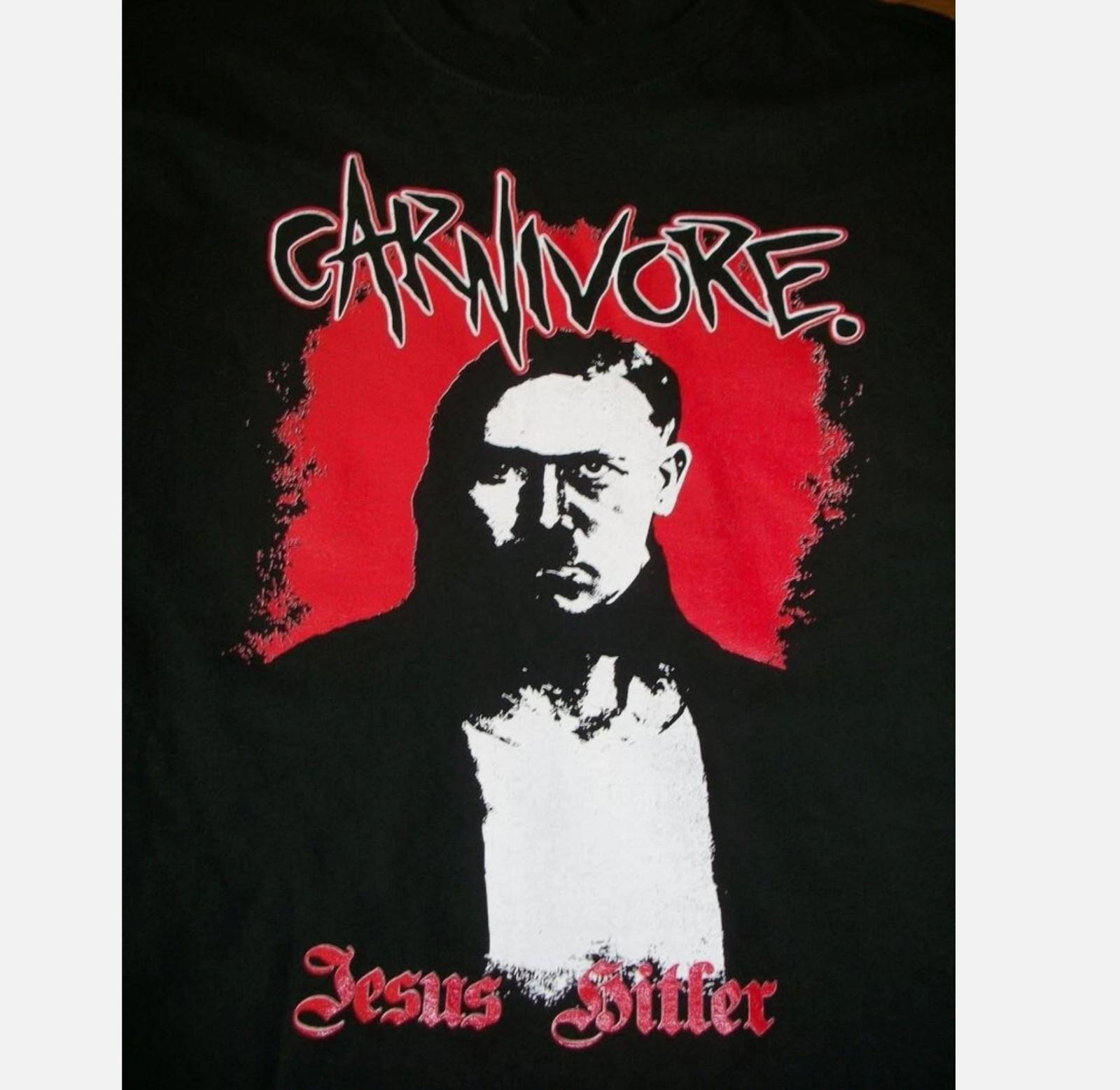 CARNIVORE Band JESUS Shirt Short Sleeve Black Classic Unisex S-5XL M