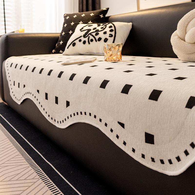 Special Special-Shaped Sofa Cushion For Leather Sofa, Universal In All Seasons  New Fixed Non-Slip Sofa Cover Cloth Cover Towel