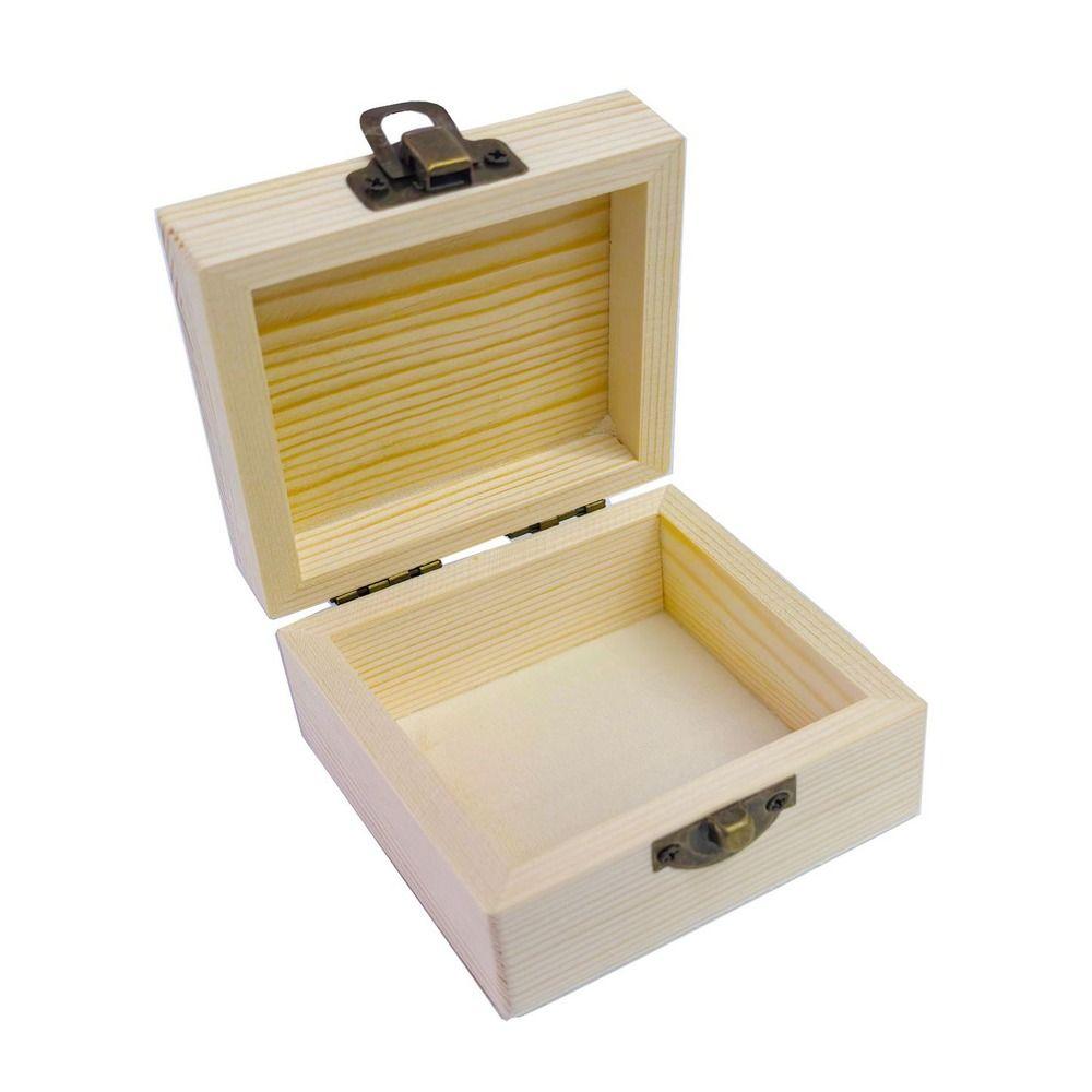 Small Size Wooden Packing Box Natural Gift Box Jewelry Storage Box Jewelry and Small Item Storage