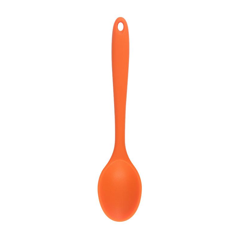 For Better Life 1Pc Soft Silicone Spoon Stirring  Long Handle Tableware Cooking Utensils Ladle Kitchen Accessories