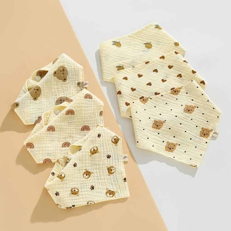 Lovely Design Baby Bibs Baby Bandana Dribble Bibs Cotton Super Soft Drool Bibs Multi-pattern Design for 0-36 Months