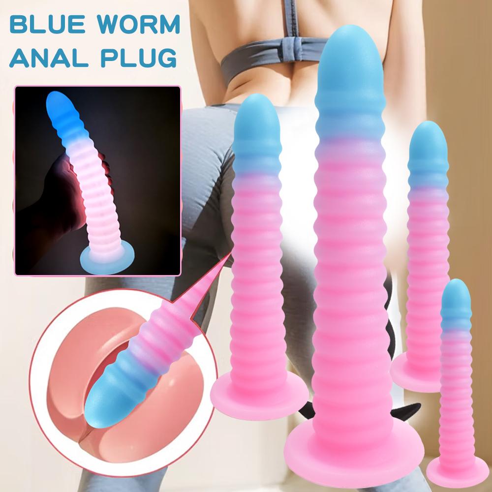 Liquid silicone anal plug oversized high-quality threaded anal plug female sex toy anal plug male homosexual toy